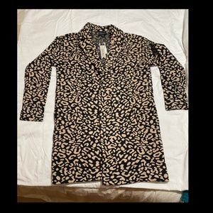 Animal print coat NWT